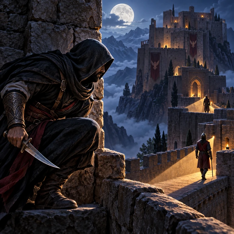 تصویر هنری بازی حسن صباح: دژ الموت